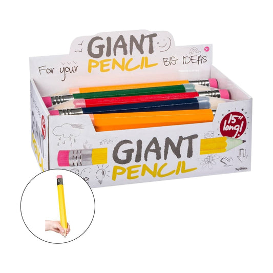 Giant Pencil, 15", Assorted Colors - The Sensory