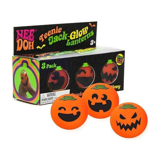 Nee Doh Teenie Jack-Glow Lanterns Three Pack Set - The Sensory