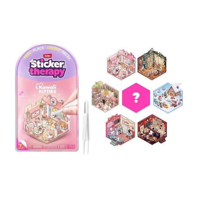 Sticker Therapy Sticker Set Kawaii Kitties | ZURU - The Sensory