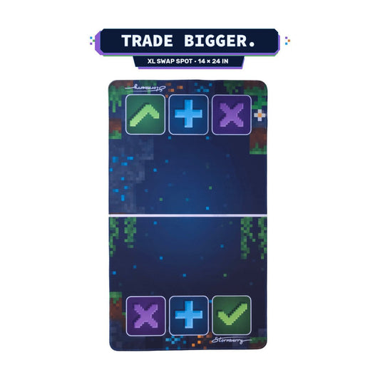 Squishy Trading Mat Swap Spots Extra Large 14x24 Pixel Block Style - The Sensory