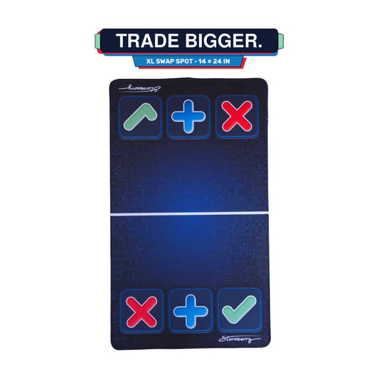 Squishy Trading Mat Swap Spots Extra Large 14x24 Blue Digital Pixel - The Sensory