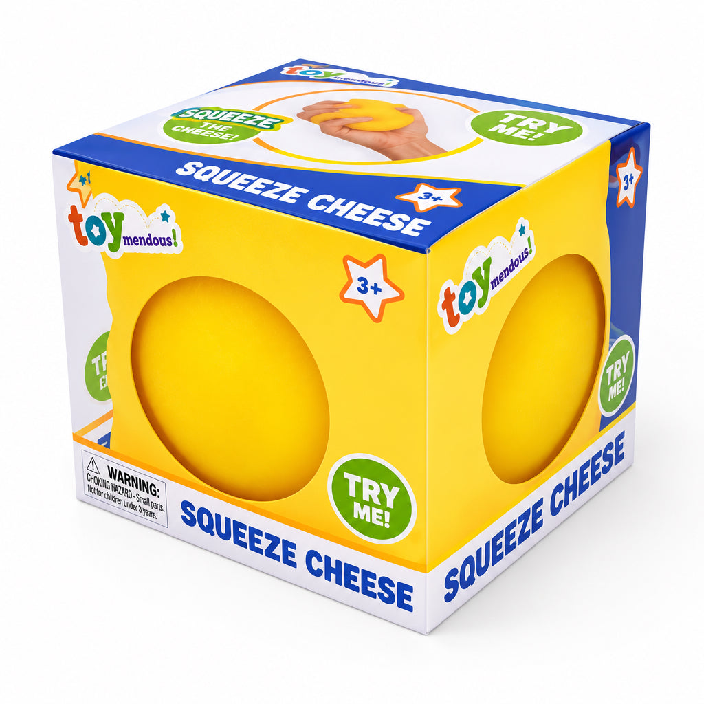 Toy Mendous! Squeeze Cheese Squishy - The Sensory