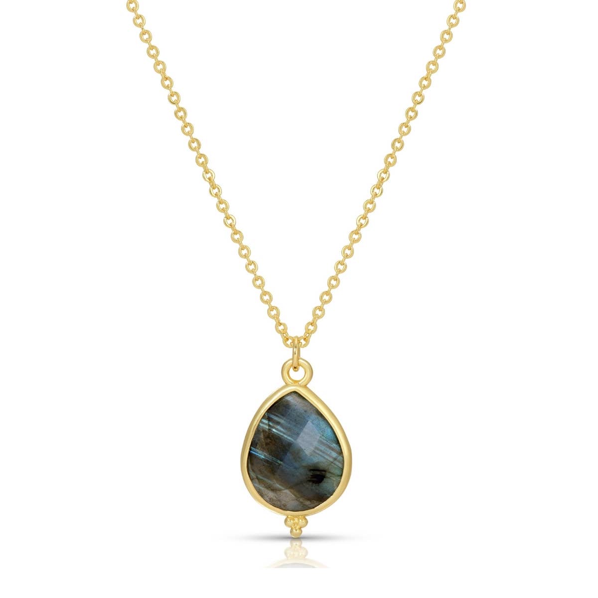 Teardrop Stone Pendant Necklace - The Sensory