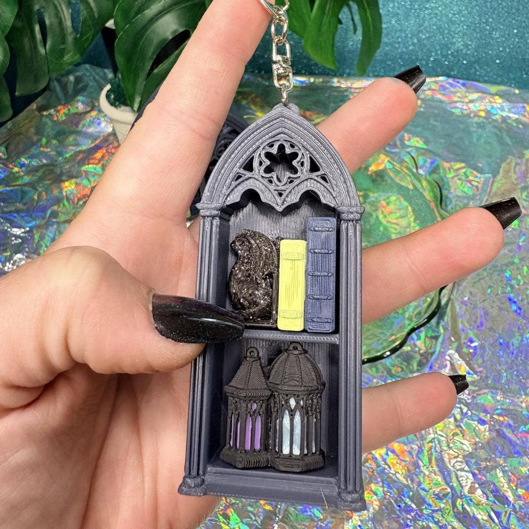 Gothic Bookshelf Fidget Clicker
