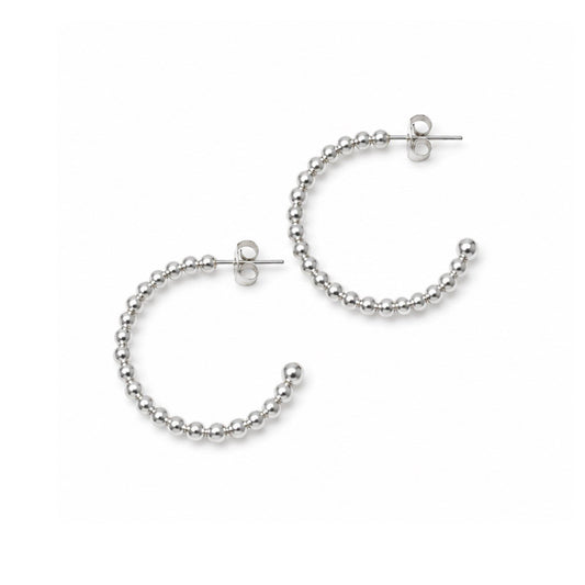 LuLu Mac SILVER HOOP EARRINGS - The Sensory
