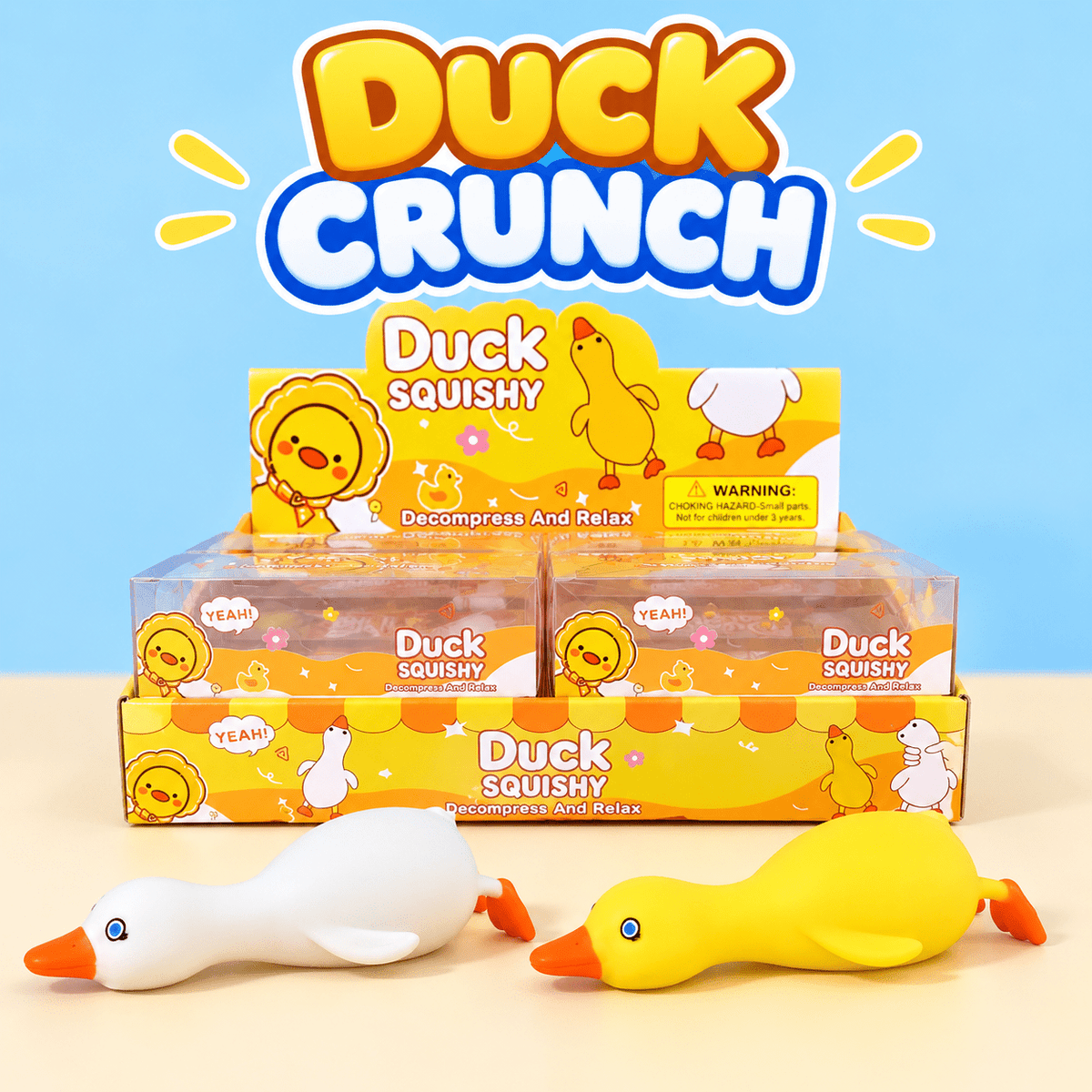 Duck Crunch ASMR Squishy (Crunchy Duck Squeeze Toy) - The Sensory