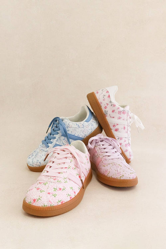 Sneakers Floral Pink - Cute, Comfy, Hot Seller - The Sensory