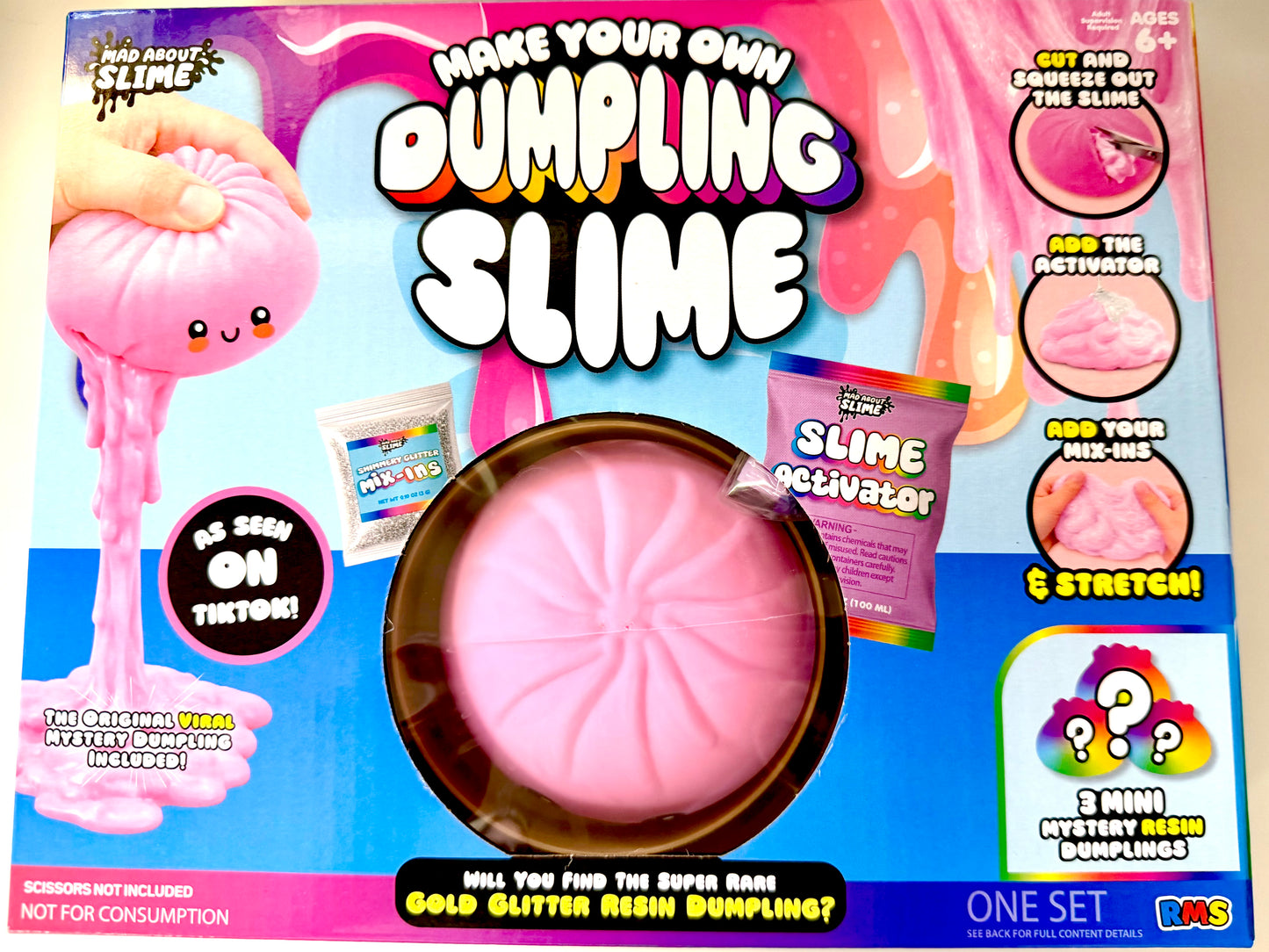 RMS Crazy Fun | Make Your Own Dumpling Slime | Tiktok Viral Toy Trend Squishy Toy