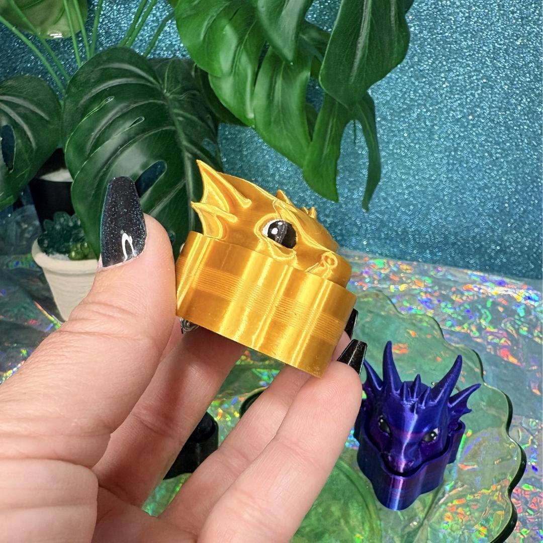 Romantasy Dragon Head Fidget Clicker