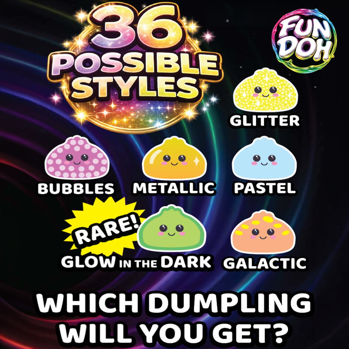 Doh It Again Dumpling Squishies Ultra Rare Mystery