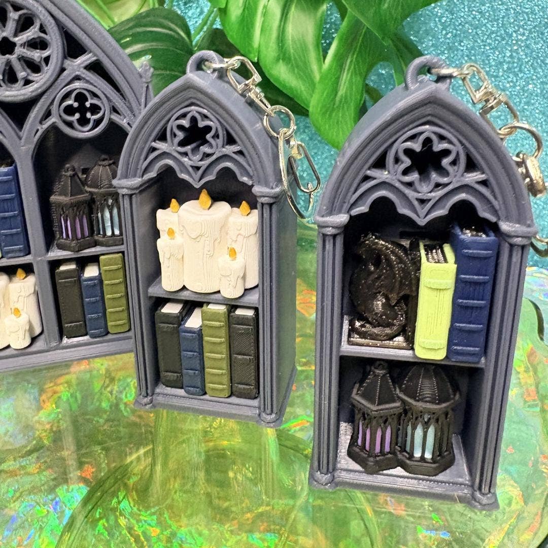 Gothic Bookshelf Fidget Clicker