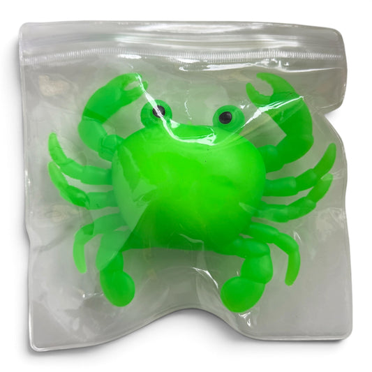 Green Crab Squishy | Soft Dough-Filled Squeeze Toy - The Sensory