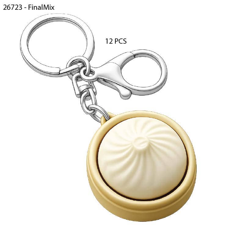 Dumpling Fidget Keychain | Lights Up With Satisfying Clicks