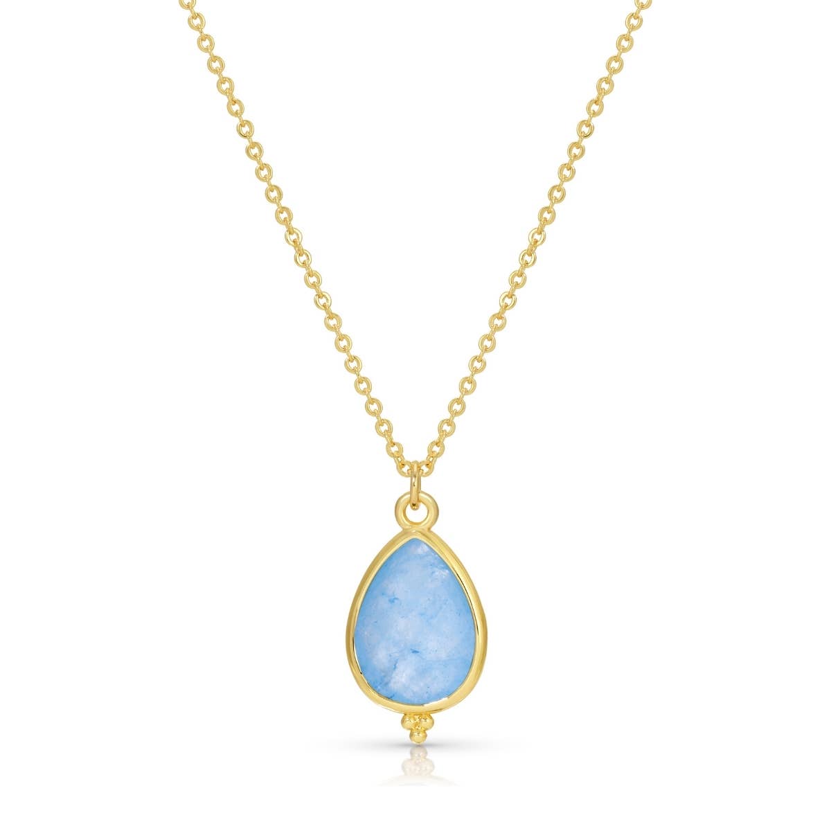 Teardrop Stone Pendant Necklace - The Sensory