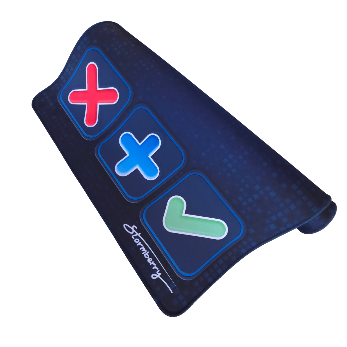 Squishy Trading Mat Swap Spots Extra Large 14x24 Blue Digital Pixel