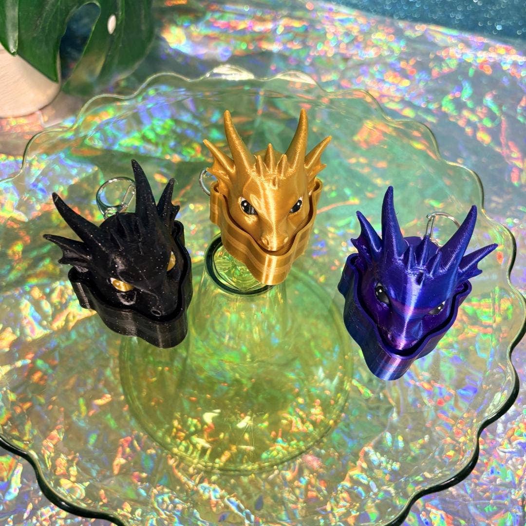 Romantasy Dragon Head Fidget Clicker