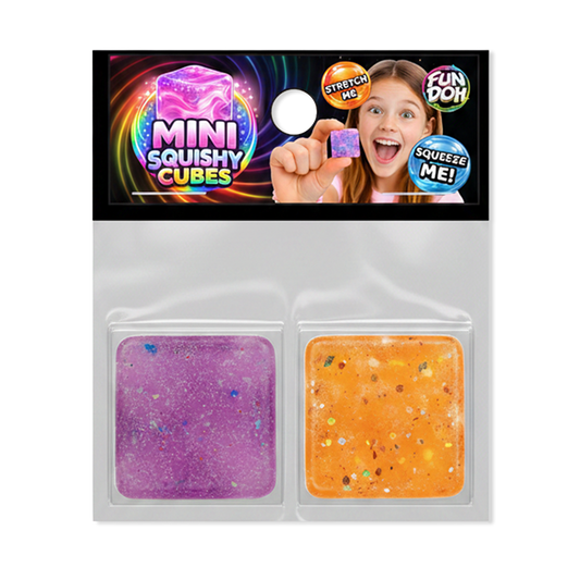 Fun Doh Mini Squishy Cube 2-Pack - The Sensory