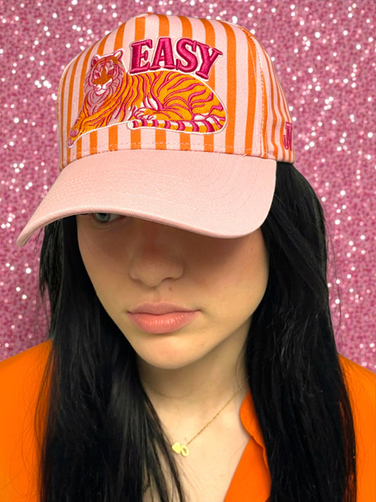 Easy Tiger Print Embroidered Ball Cap