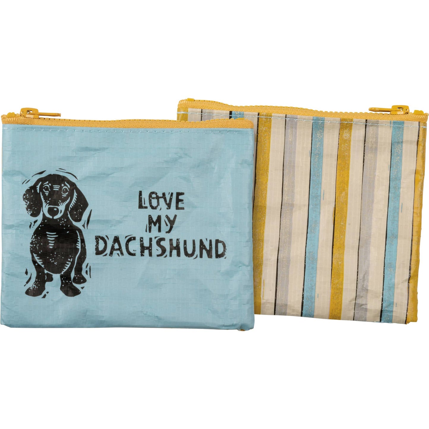 Zipper Wallet With Block Print Dachshund Love My Dachshund Design For Her