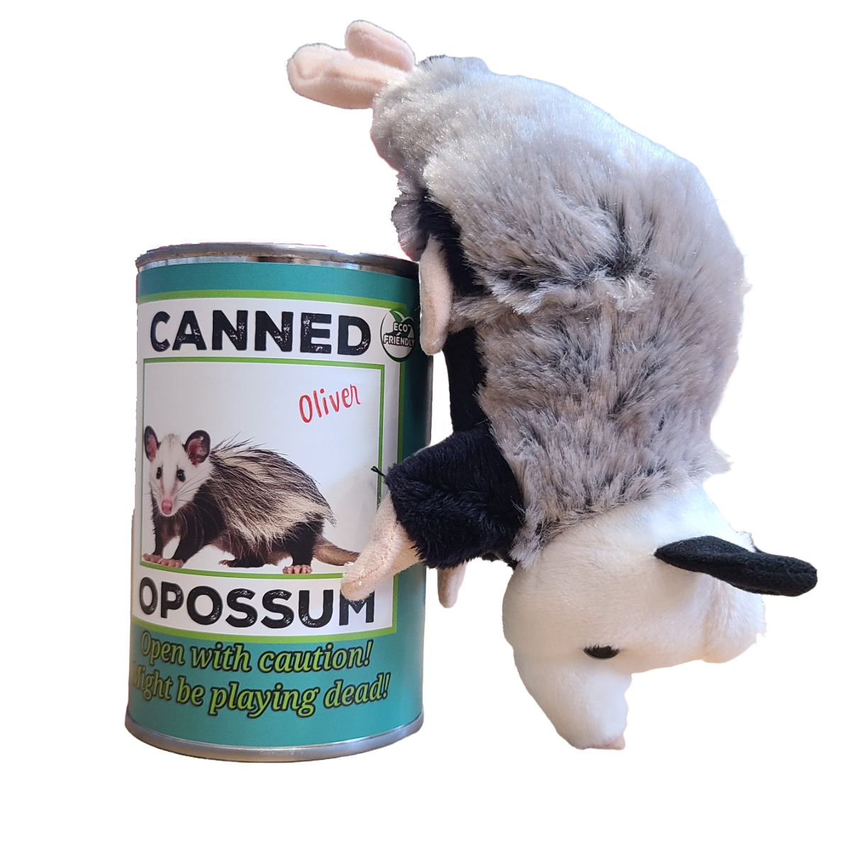 Opossum Oliver In A Can | Pop Top Plushy