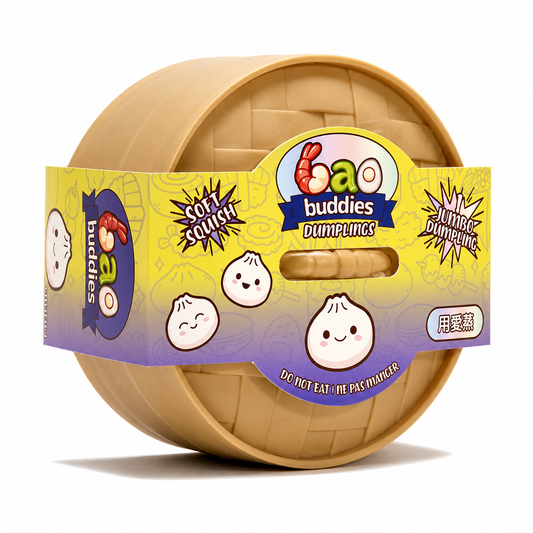 Jumbo Bao Buddies Holographic Dumplings Sensory Toys For Dough Drama
