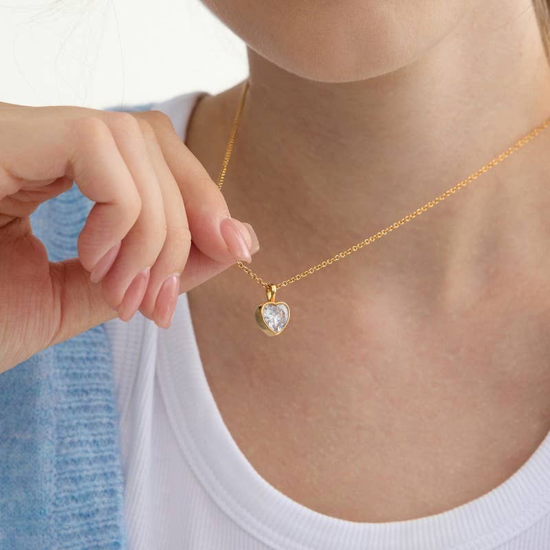 18K STAINLESS STEEL TARNISH FREE SQUARE NECKLACE | 40NK9675