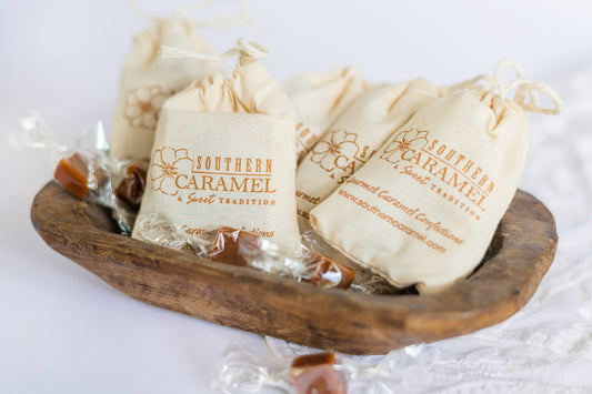 Gift Bag Sea Salted Caramel – Small Reusable Cotton Bag The Sensory