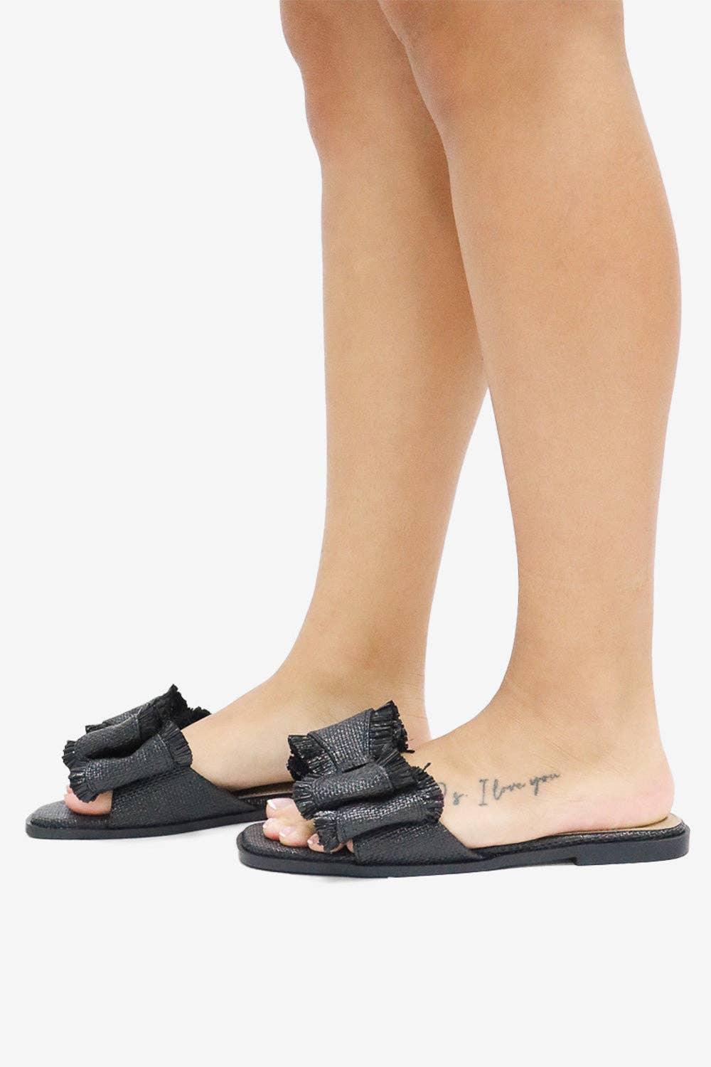 Sandals Raffia Bow Resort Stay Beachy Summer Flat Natural Tone