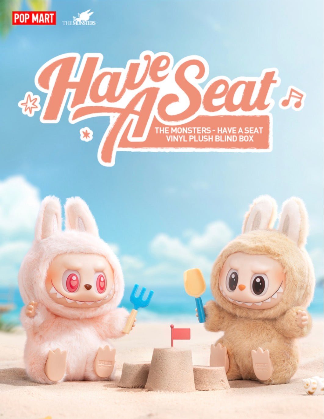 Pop Mart Labubu THE MONSTERS Have a Seat vinyl plush blind box
