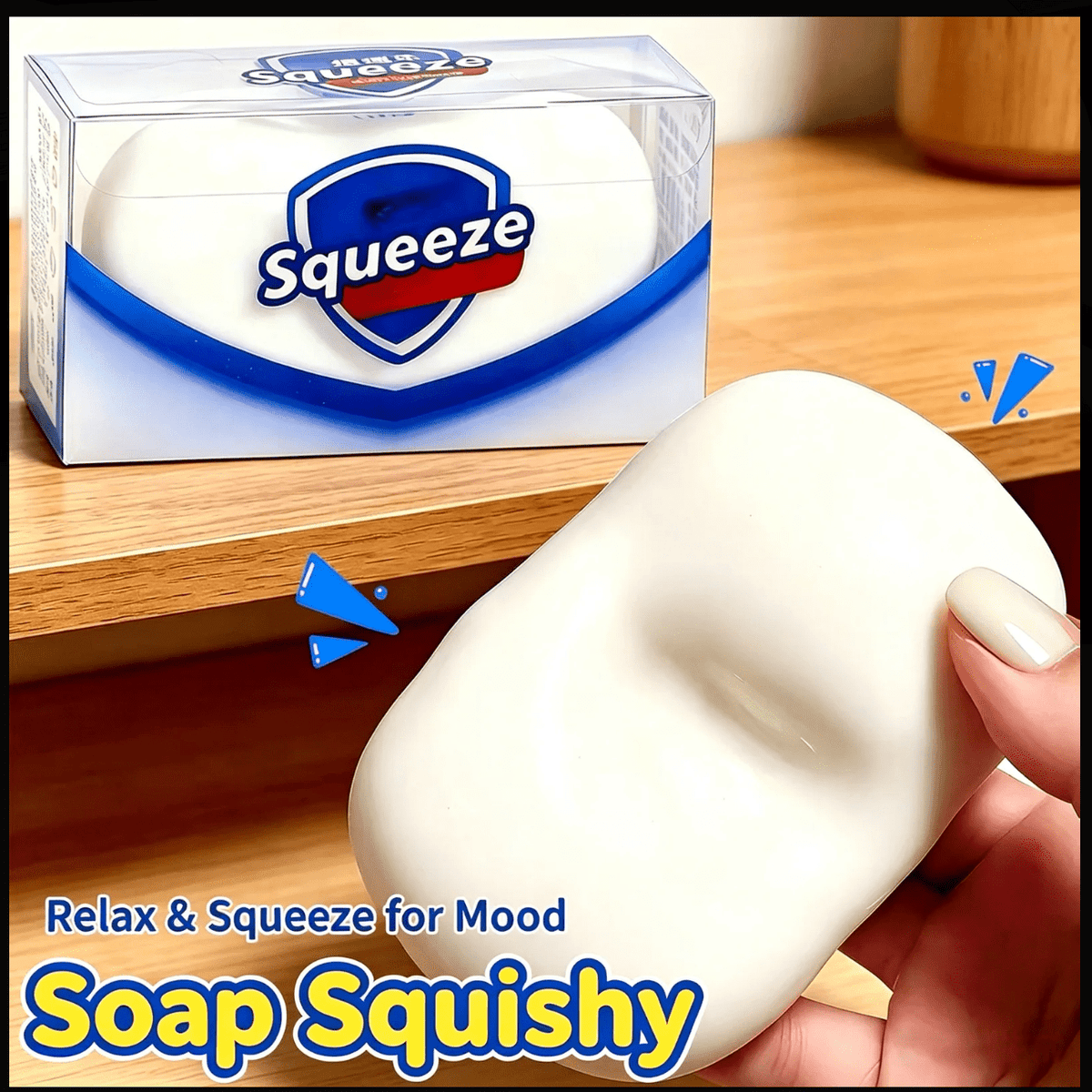 Soap Squeeze ASMR Crunch Squishy Stress Toy - The Sensory