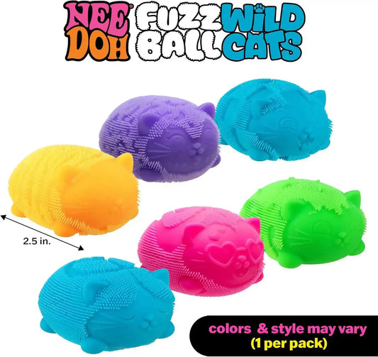 NeeDoh Wild Cat Fuzz Ball | Authentic - The Sensory