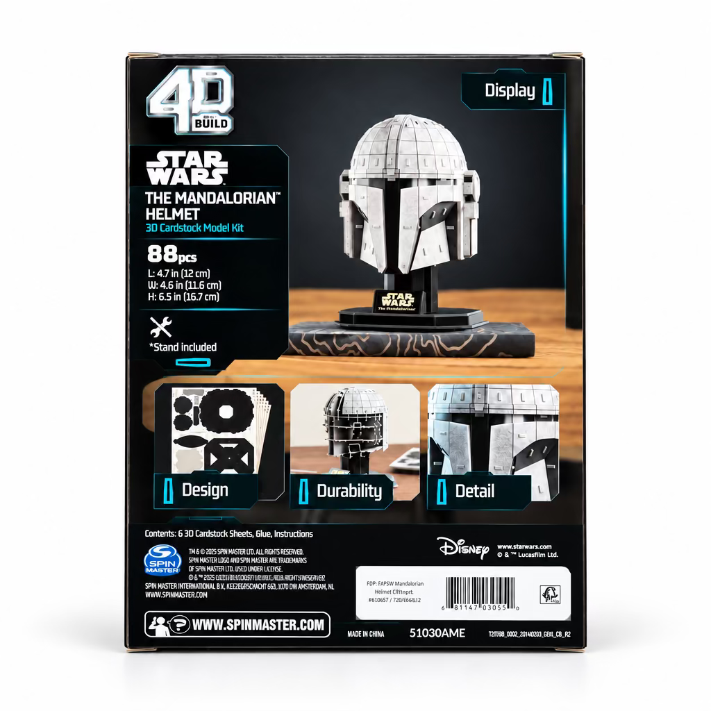 Star Wars 4 D Build - The Mandalorian Helmet