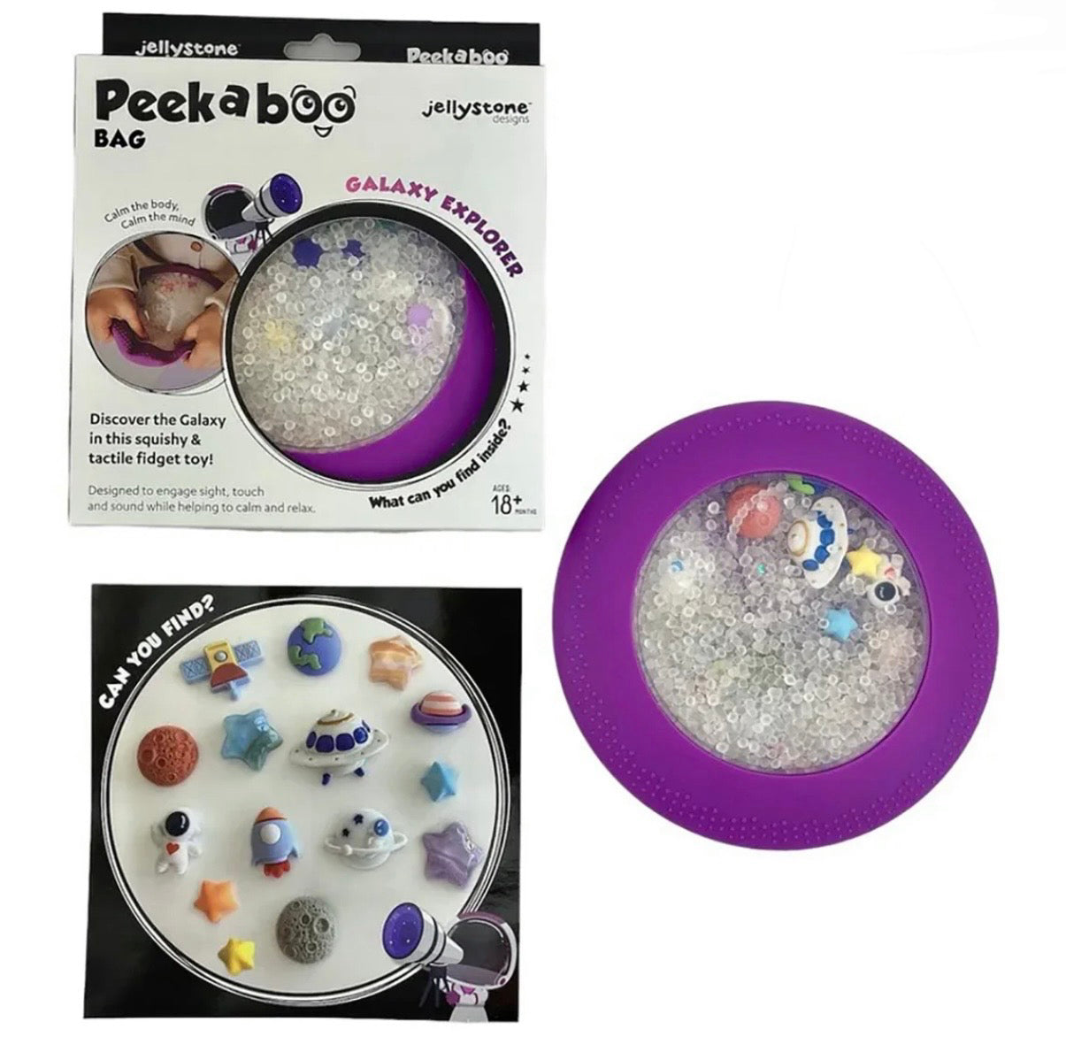 Peekaboo Sensory Bag Galaxy Explorer | Jellystone