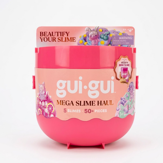 gui-gui Mega Slime Haul | 5 Deluxe Slimes, 50+ Pieces