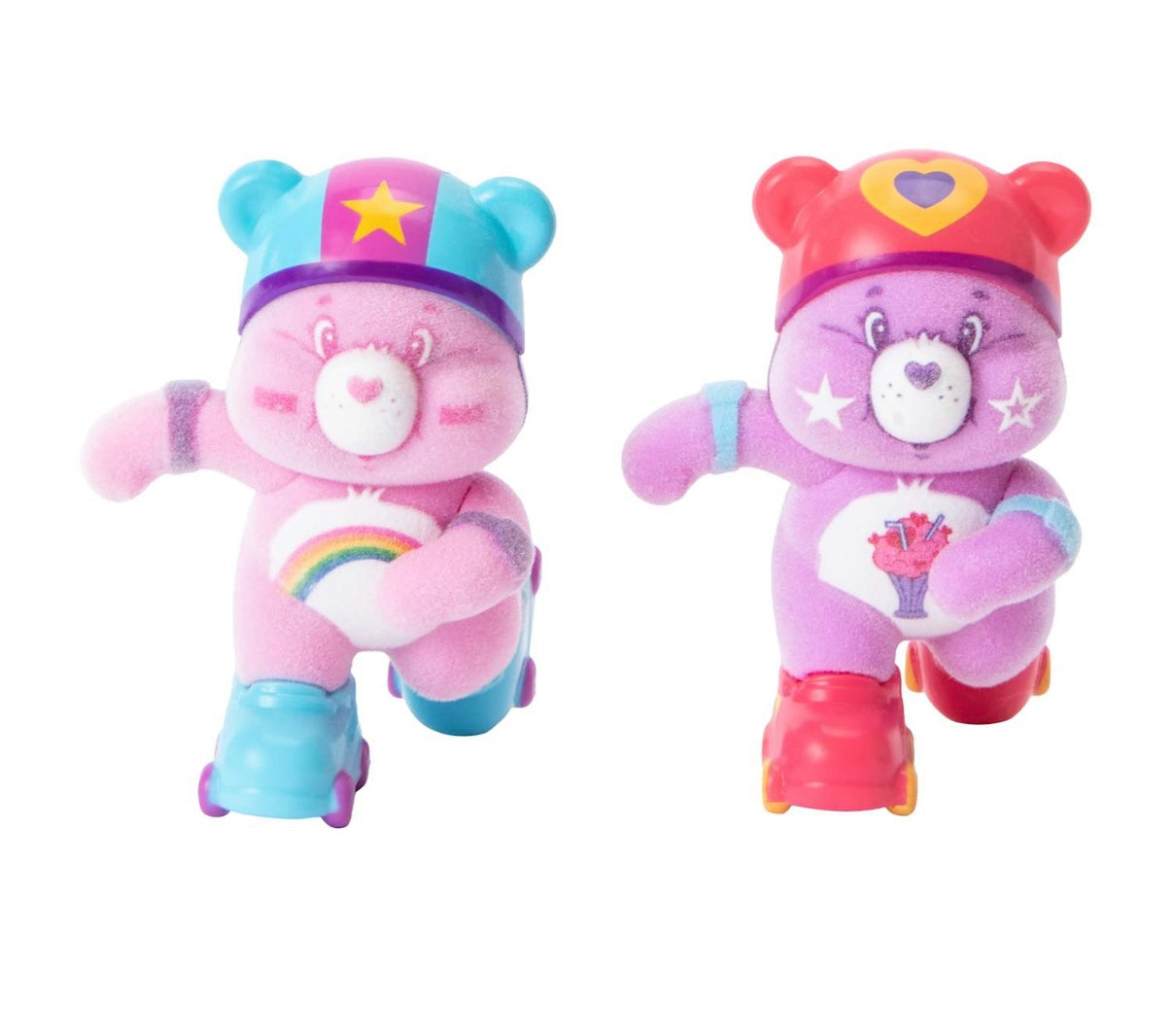 Care Bears 2pc Flocked Figures | Cheer Bear & Share Bear