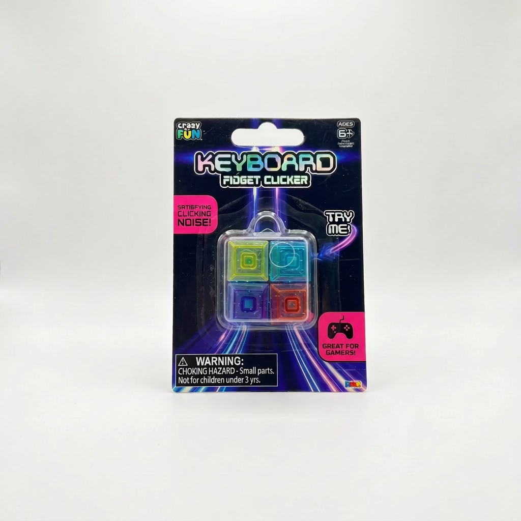 RMS Crazy Fun Keyboard Fidget Clicker Cube