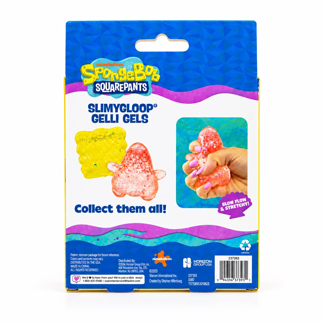 Slimygloop Gelli Gels SpongeBob