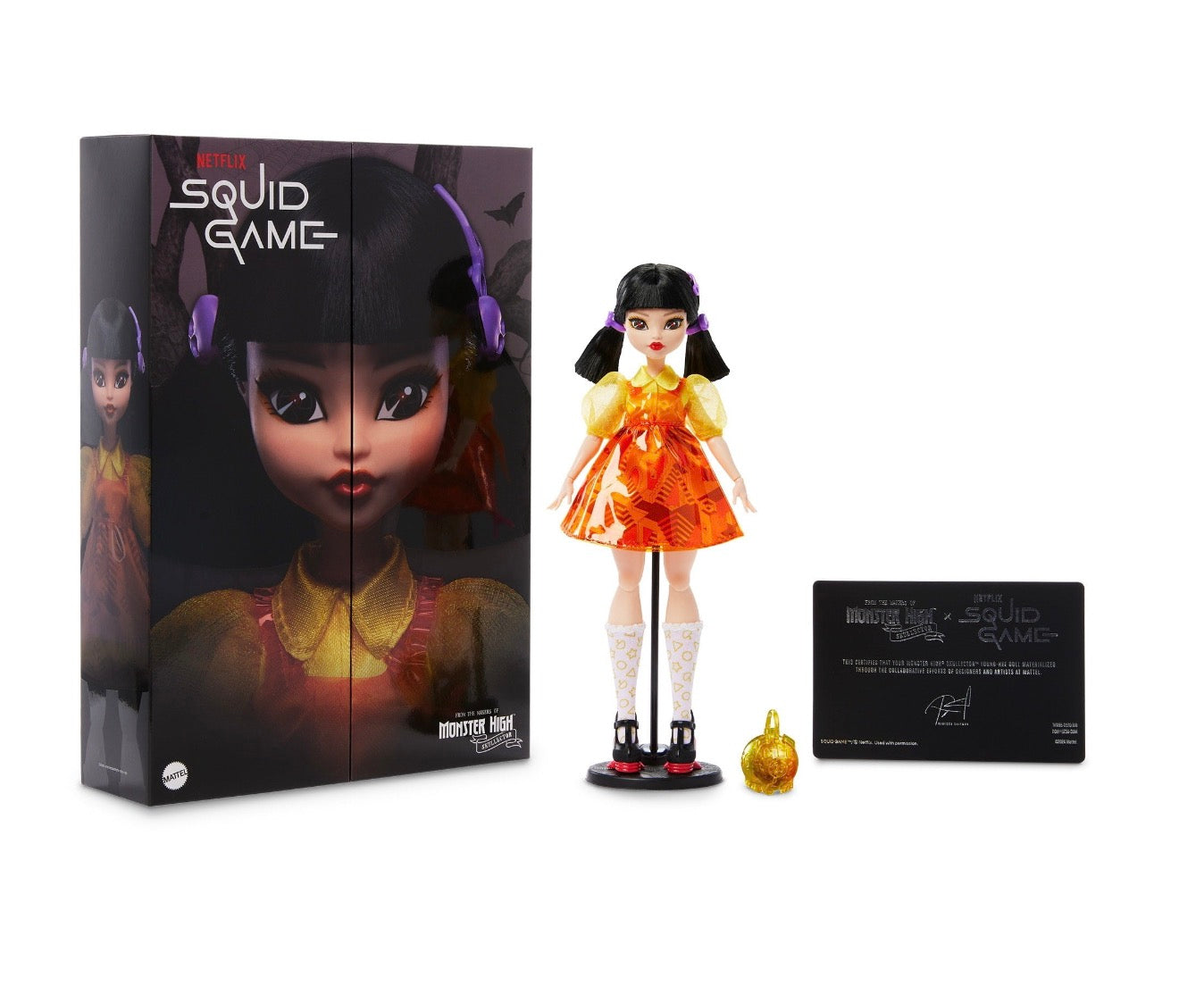 Monster High SKULLECTOR Squid Game Young-hee Robot Doll for Collectors