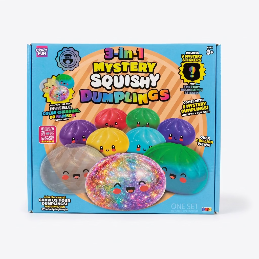 RMS Crazy Fun 3-in-1 Mystery Squishy Dumplings