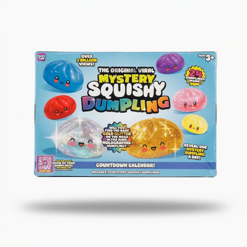 RMS Crazy Fun Mystery Squishy Dumpling 24-Day Countdown Calendar | Authentic
