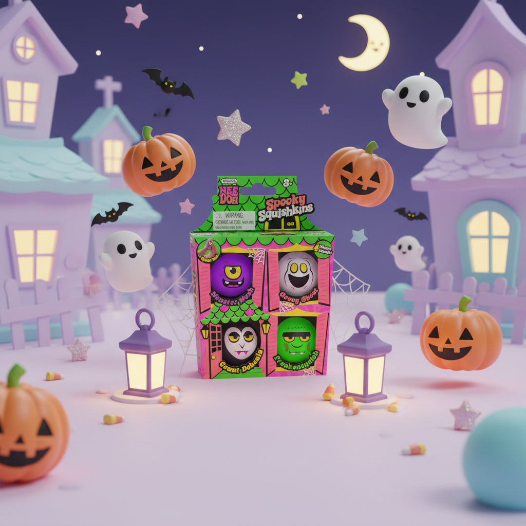 NeeDoh Spooky Squishkins 4pk | Authentic