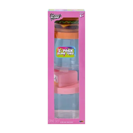 2pk Slime Containers Burger & Cake | Mad About Slime