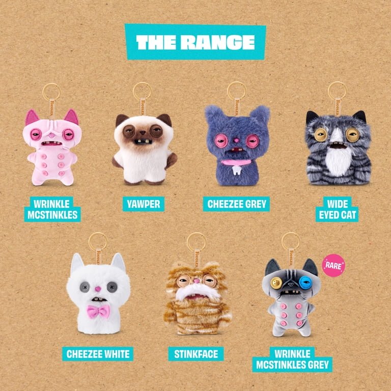 Fuggler Alley Cats Blind Box 5.5 Inch Plush Bag Charm - The Sensory