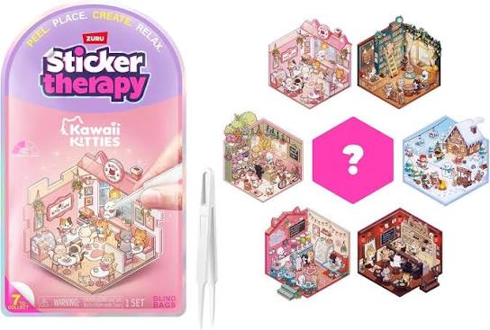 Sticker Therapy Sticker Set Kawaii Kitties | ZURU