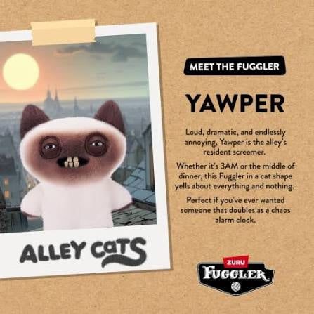 Yawper | Alley Cats | 9 Inch Plush | Fuggler ZURU