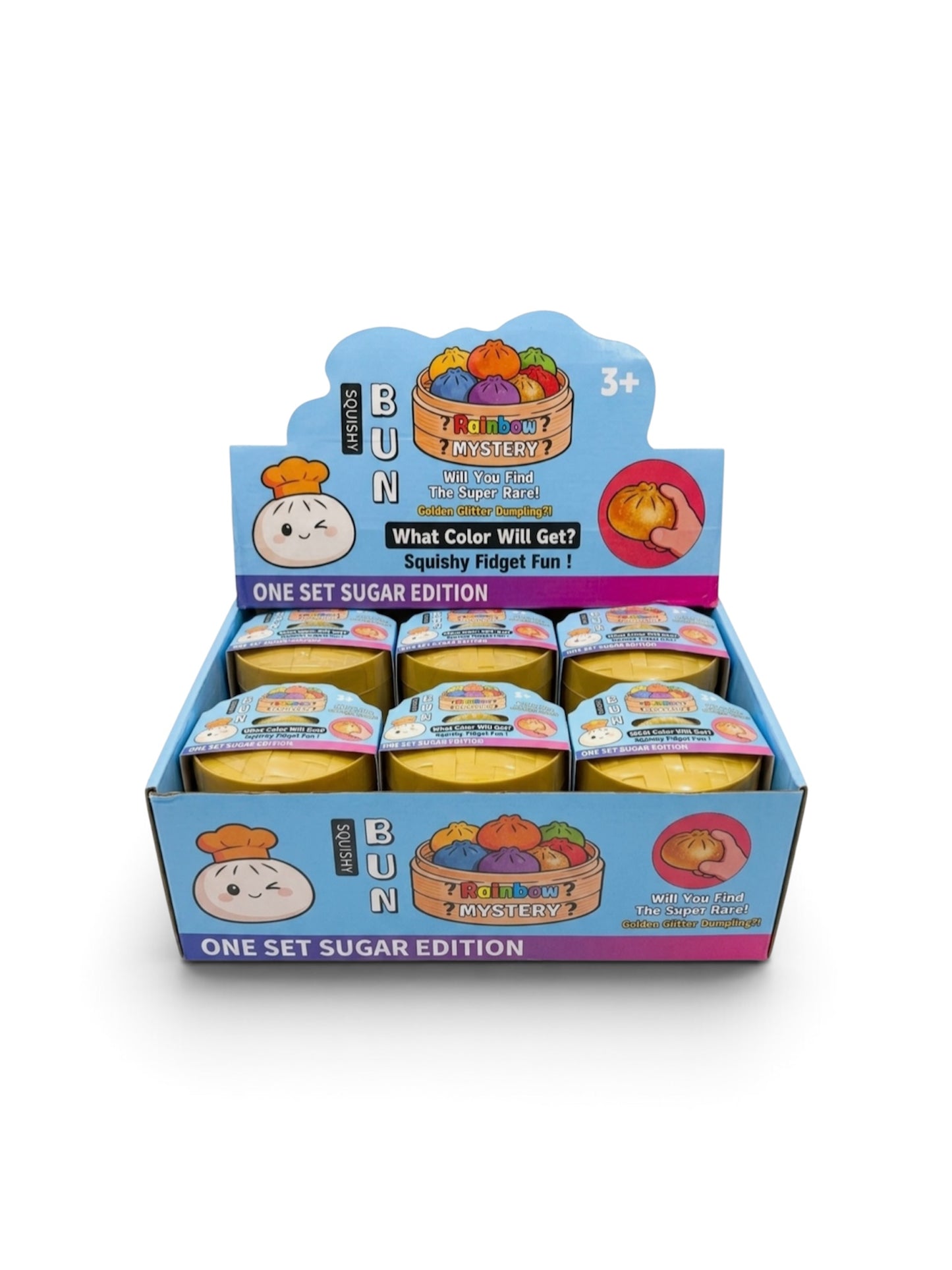 (Dumpling #13) Squishy Bun | Rainbow Mystery Dumpling Sugar Edition