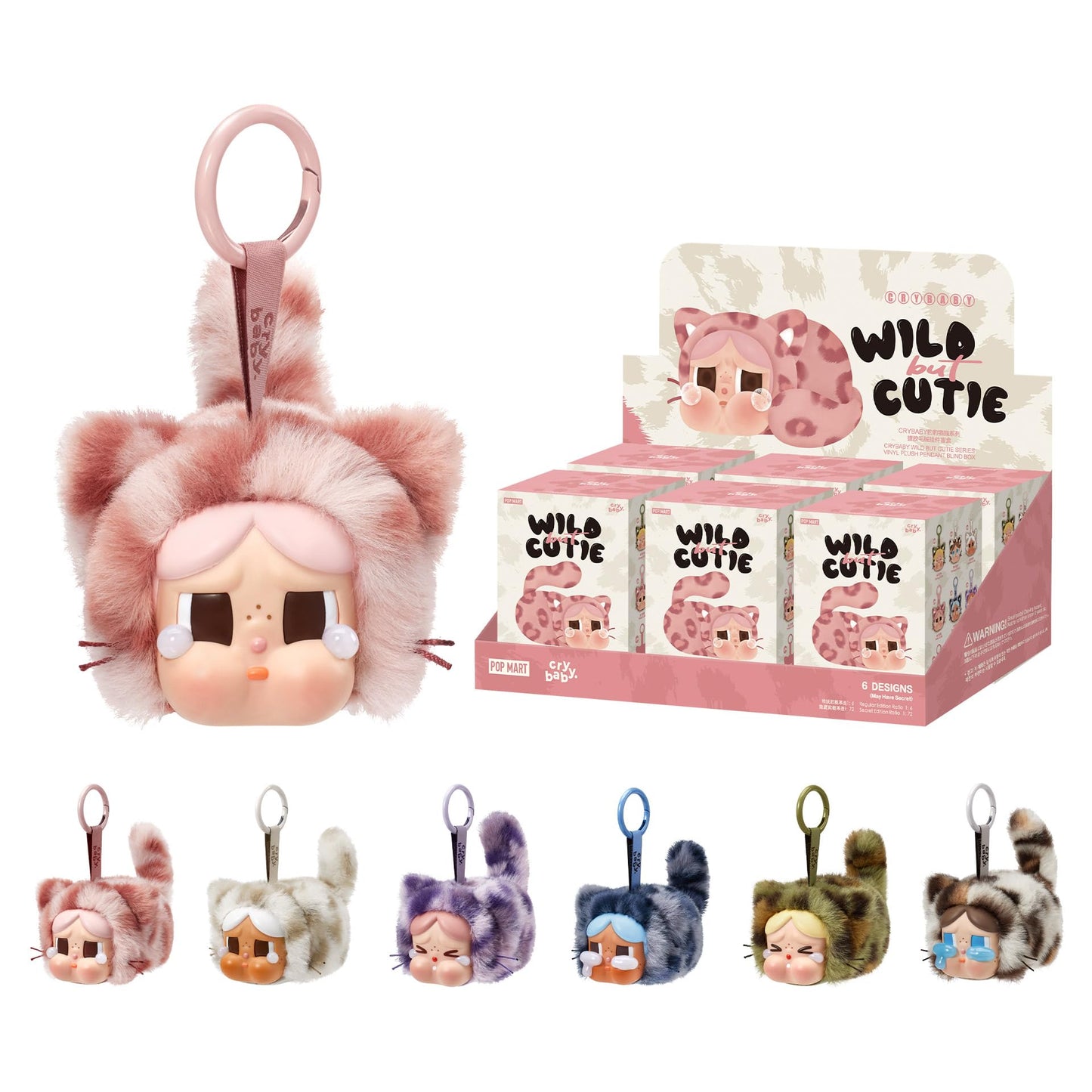 Wild But Cutie Series| Pop Mart Crybaby | Plush Pendant