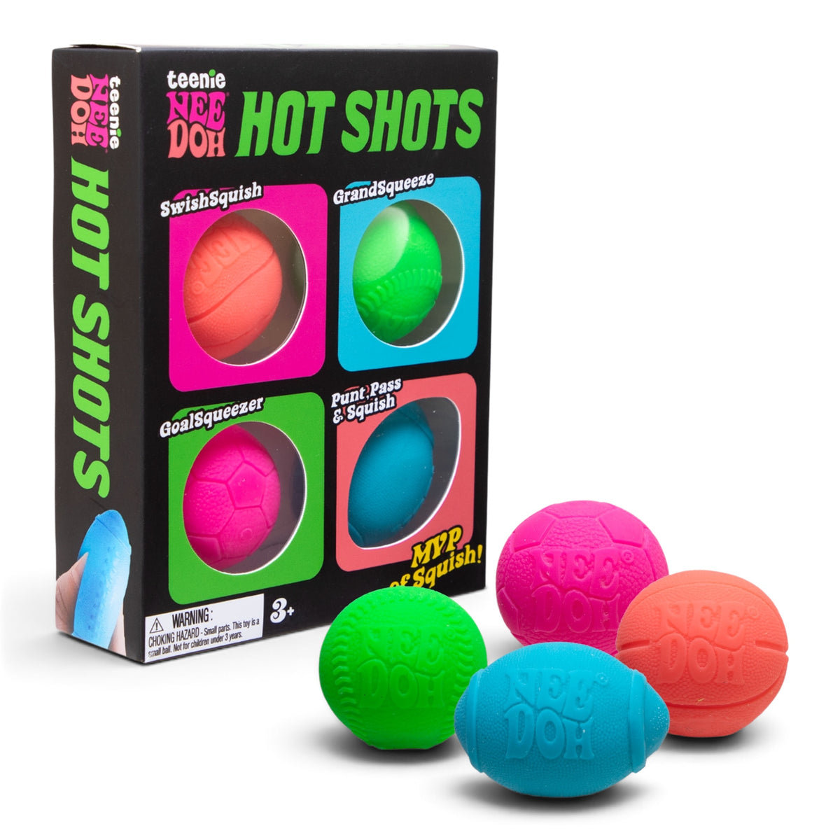 Needoh Hot Shots 4-Pack | Authentic
