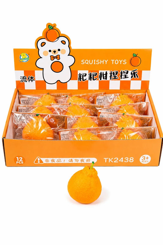 Orange Squishy Ball - The Sensory