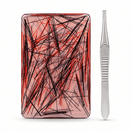 Hair Splinter Picking Pad With Tweezers - The Sensory